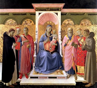 Fra Angelico - Annalena Altarpiece (without predella) - WGA00634. Free illustration for personal and commercial use.