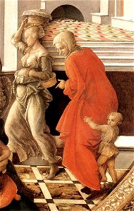 Fra Filippo Lippi - Madonna with the Child and Scenes from the Life of St Anne (detail) - WGA13241