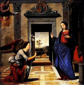 Fra bartolomeo 01 Annunciation. Free illustration for personal and commercial use.
