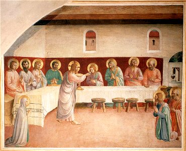 Fra Angelico - Institution of the Eucharist (Cell 35) - WGA00549