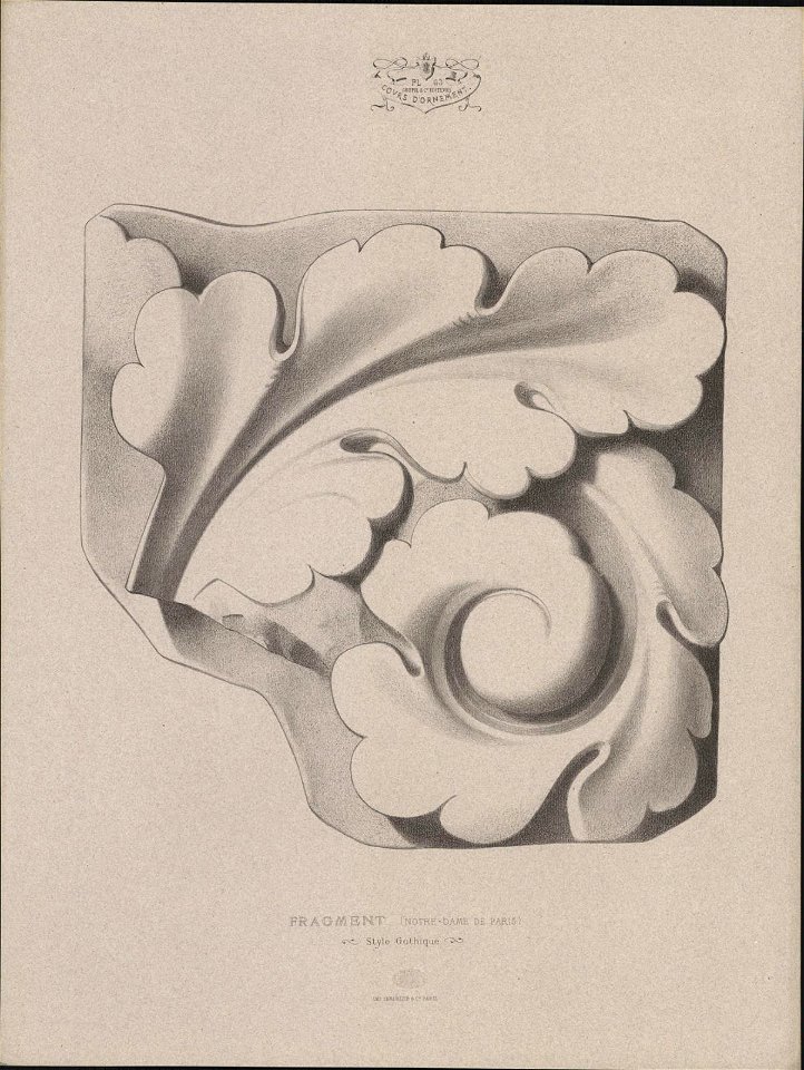 Fragment (Notre Dame de Paris), Style Gothique, objectnr A 59236