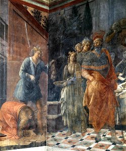 Fra Filippo Lippi - The Beheading of John the Baptist - WGA13293. Free illustration for personal and commercial use.