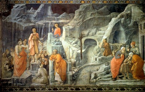 Fra Filippo Lippi - St John Taking Leave of His Parents - WGA13282
