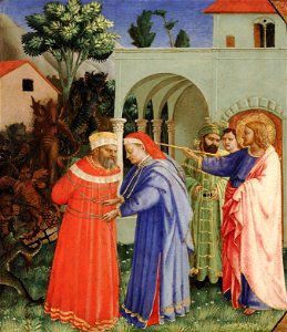 Fra Angelico (Fra Giovanni da Fiesole) - The Apostle Saint James the Greater Freeing the Magician Hermogenes - Google Art Project