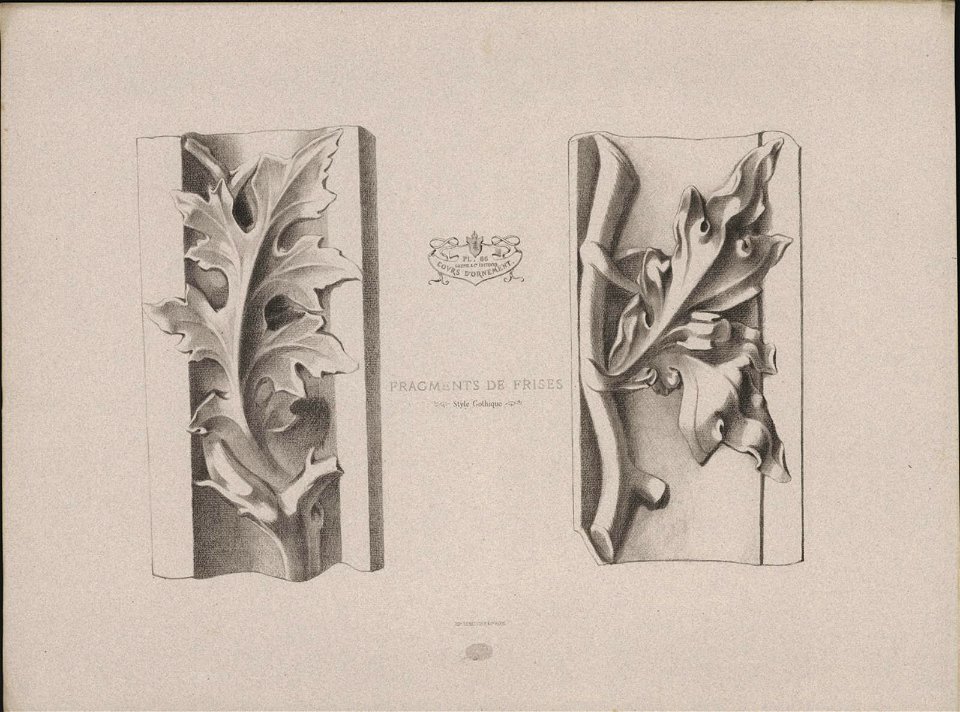 Fragments de Frises, Style Gothique, objectnr A 59239