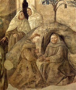 Fra Filippo Lippi - Confirmation of the Carmelite Rule (detail) - WGA13168