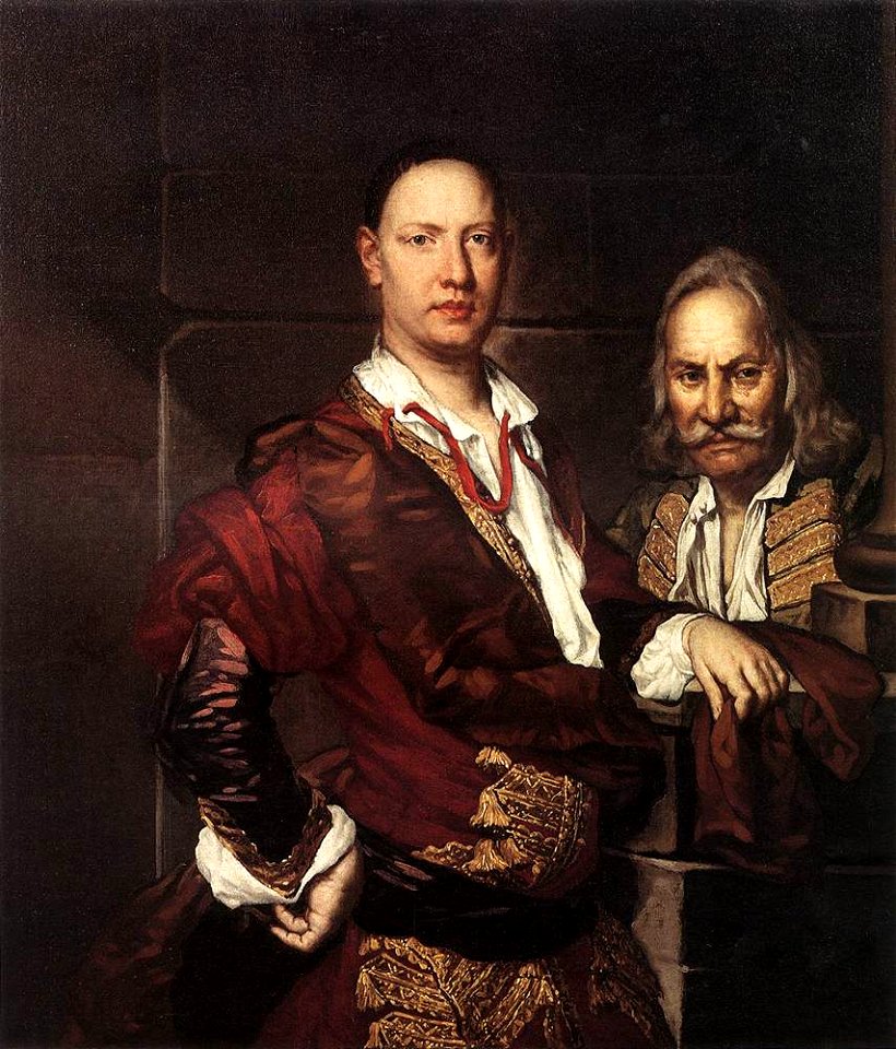 Fra' Galgario - Portrait of Giovanni Secco Suardo and his Servant - WGA08939