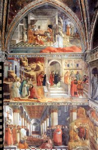 Fra Filippo Lippi - View of the left (north) wall of the main chapel - WGA13258. Free illustration for personal and commercial use.