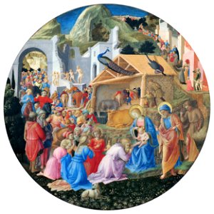 Fra Angelico, Fra Filippo Lippi, The Adoration of the MagiFXD. Free illustration for personal and commercial use.