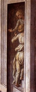 Fra Filippo Lippi - Annunciation with two Kneeling Donors (detail) - WGA13201. Free illustration for personal and commercial use.