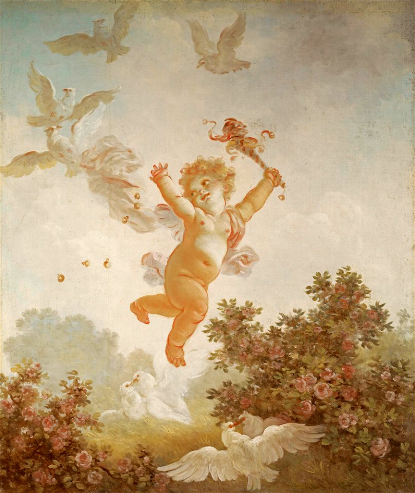Fragonard - The Progress of Love Love the Jester, 1790–91