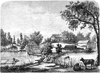 Fra Dalslands canal II. Katrineholms bruksbygninger