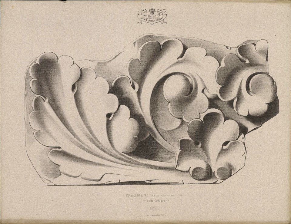 Fragment (portail de Notre Dame de Paris), Style Gothique, objectnr A 59231