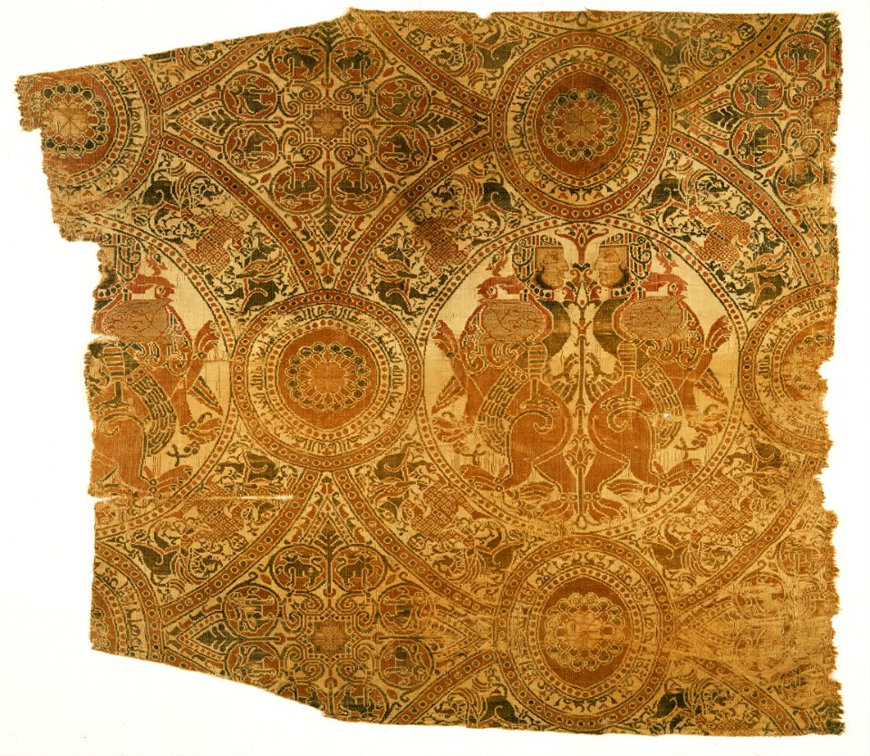 Fragment with wrestling lions and harpies - Google Art Project