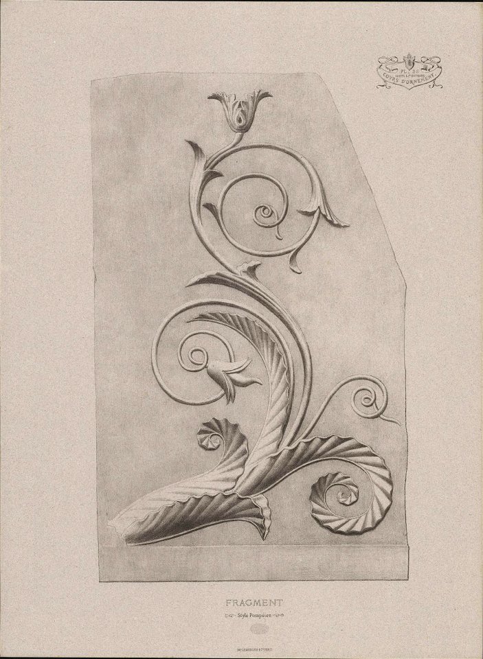 Fragment, Style Pompeïen, objectnr A 59208