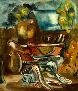 Frances Hodgkins - The Wheelwright's Shop - Sarjeant Gallery