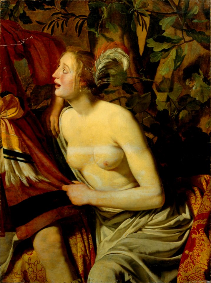 Fragment van een wandbespanning; Venus en Adonis Centraal Museum 2551