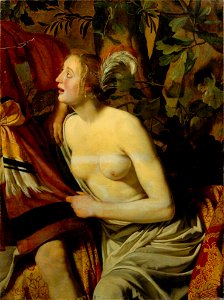Fragment van een wandbespanning; Venus en Adonis Centraal Museum 2551