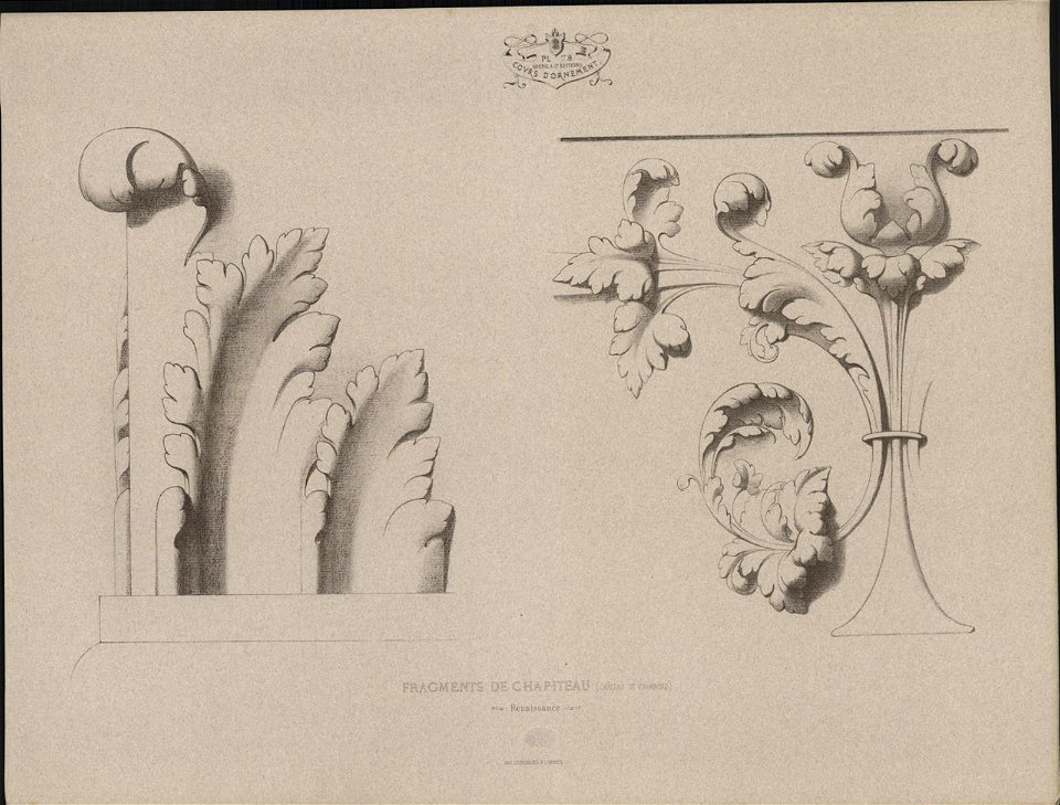 Fragments de chapiteau (Château de Chambord) Renaissance, objectnr A 59251