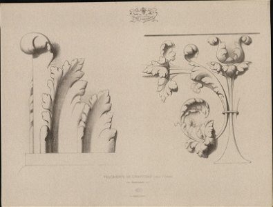 Fragments de chapiteau (Château de Chambord) Renaissance, objectnr A 59251