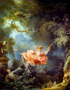 Fragonard - swing. Free illustration for personal and commercial use.