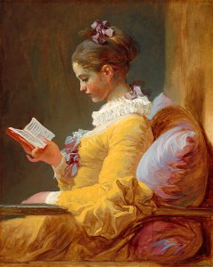Fragonard, The Reader. Free illustration for personal and commercial use.