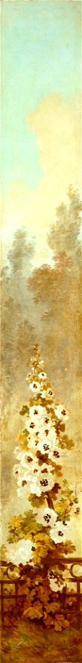 Fragonard - The Progress of Love Hollyhocks, 1790–91, 1915.1.55.B