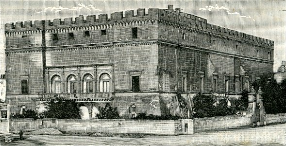 Francavilla Fontana castello degli imperiali xilografia