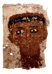 Fragment of Funerary Drape with Portrait - Google Art Project. Free illustration for personal and commercial use.