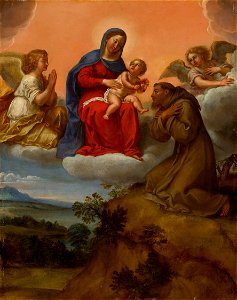 Francesco Albani - Virgin and Child Adored by Saint Francis - 1962.823 - Art Institute of Chicago