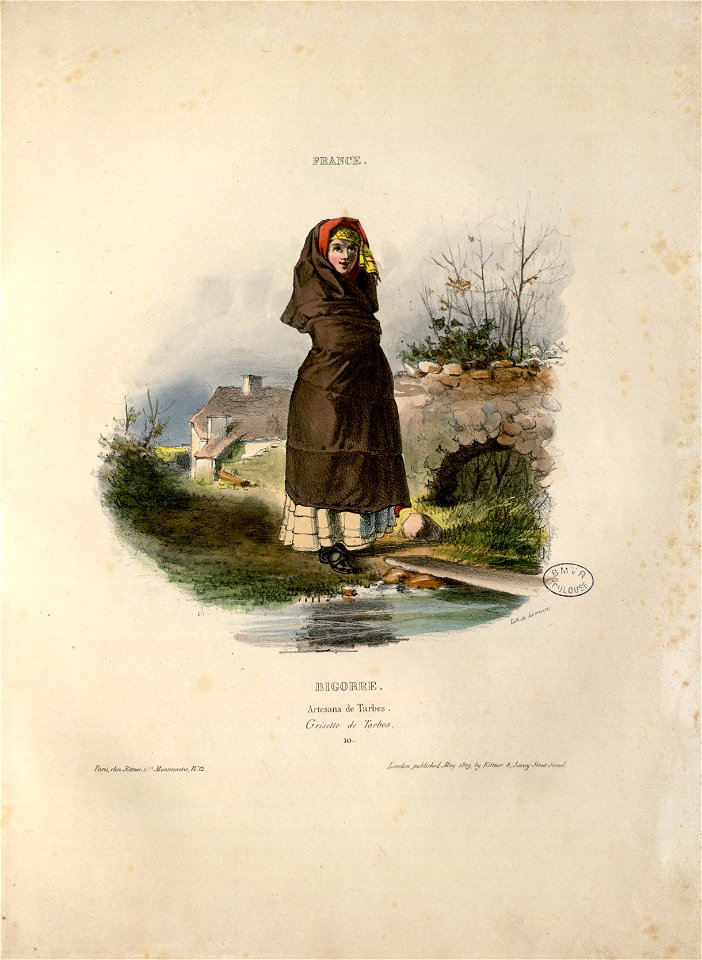 France - Bigorre - Artesana de Tarbes = Grisette de Tarbes - Fonds Ancely - B315556101 A GAVARNI 2 013