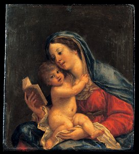 Francesco Albani - Madonna with the Child - Google Art Project. Free illustration for personal and commercial use.