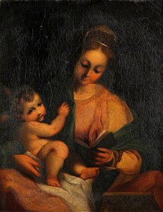 Frances Mostyn Owen (1807-1887) - Madonna Reading and the Christ Child (after an unidentified Italian artist) - 1171198 - National Trust