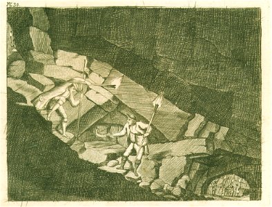 Franc Anton Steinberg - Spust z baklami v podzemlje