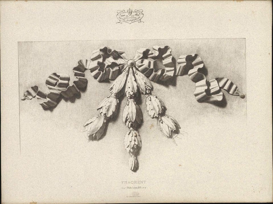 Fragment, Style Louis XVI, objectnr A 59292