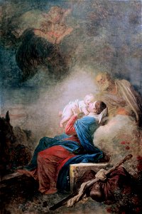 Fragonard - Le repos de la Sainte Famille