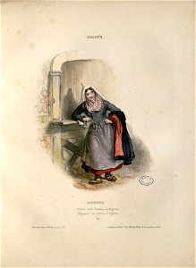 France - Bigorre - Aldeana de les (sic) contornos de Bagnères = Paysanne des environs de Bagnères - Fonds Ancely - B315556101 A GAVARNI 2 019