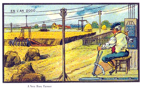 France in XXI Century. Farmer. Free illustration for personal and commercial use.