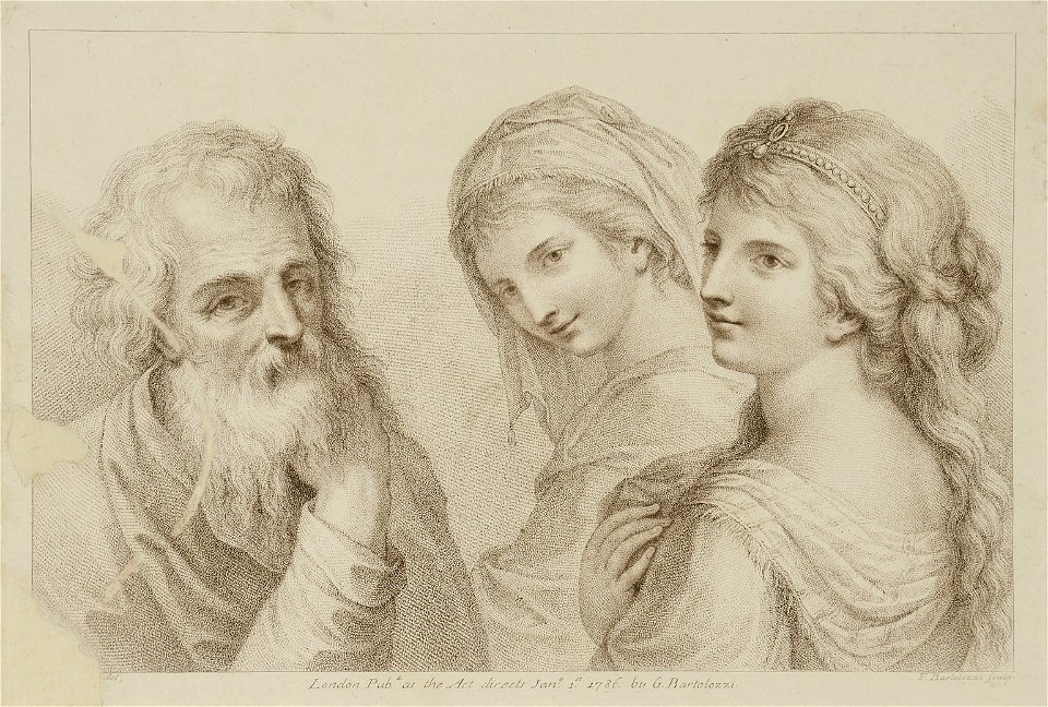 Francesco Bartolozzi, Giovanni Battista Cipriani - As filhas de Ló