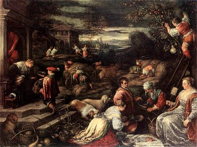Francesco Bassano the Younger - Summer - WGA01421. Free illustration for personal and commercial use.