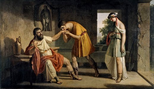 Franc Kavčič - Dafnis predstavi očetu nevesto Filis