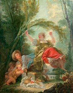 Fragonard, The See-Saw. Free illustration for personal and commercial use.