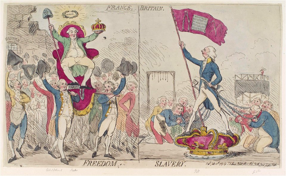 France freedom Britain slavery by James Aitken