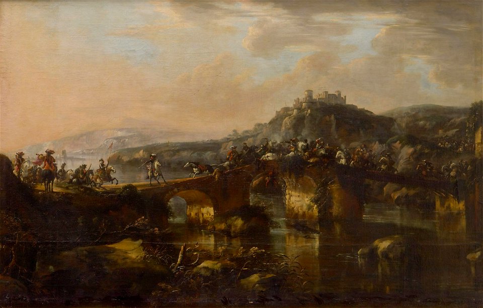 Francesco Casanova - Reitertreffen auf einer Brücke - GG 1204 - Kunsthistorisches Museum
