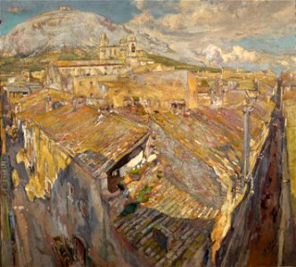 Francesc Gimeno - A Village in L'Empordà - Google Art Project