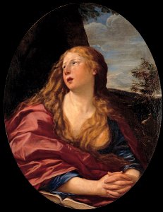 Francesco Albani - Penitent Magdalene - Google Art Project. Free illustration for personal and commercial use.