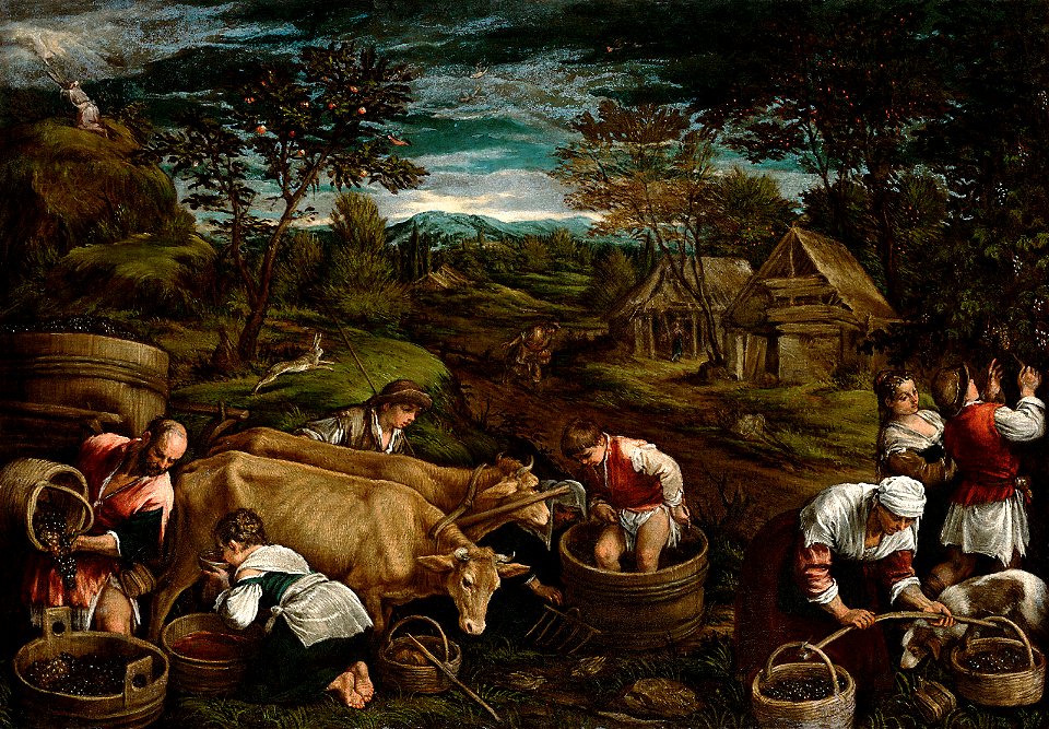 Francesco da Ponte, gen. Francesco Bassano - Herbst (Moses empfängt die Gesetzestafeln) - GG 4304 - Kunsthistorisches Museum