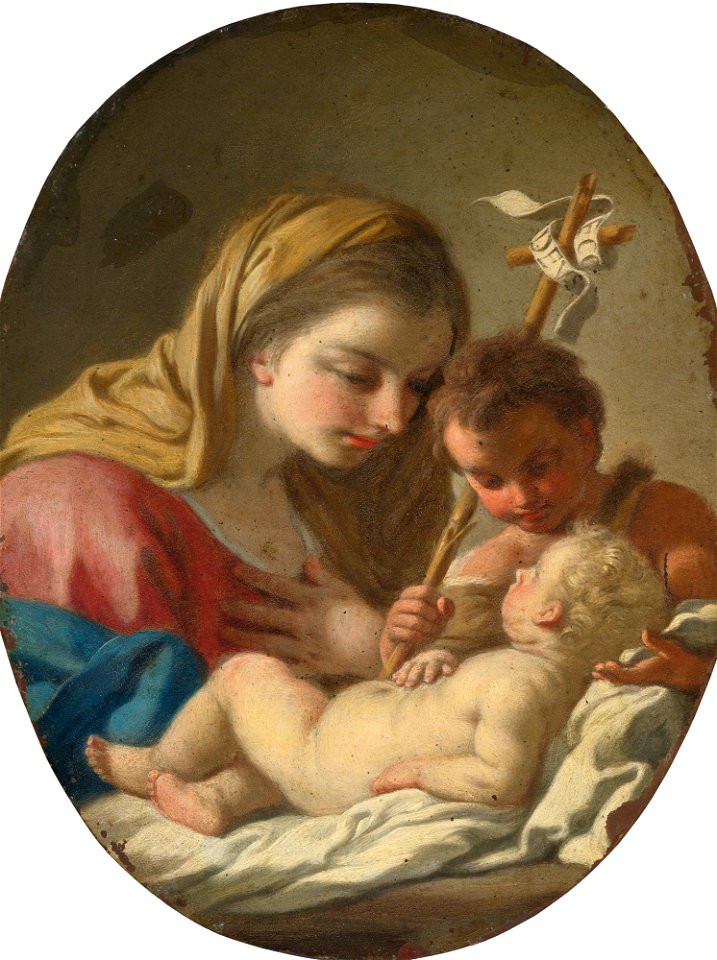 Francesco de Mura Madonna and Child with the Infant Saint John the Baptist