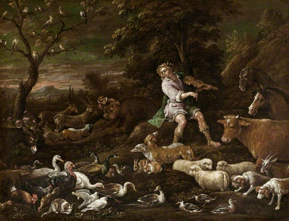Francesco Bassano II (1549-1592) - Orpheus Charming the Animals - 1139803 - National Trust