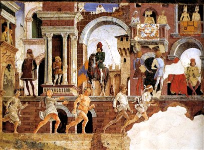 Francesco del Cossa - Allegory of April (detail) - WGA05378